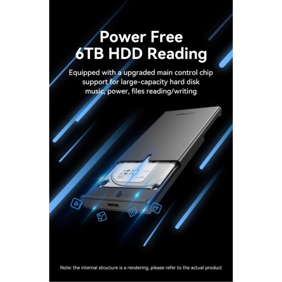 VENTION 2.5" Hard Drive Enclosure SATA III, USB3.0 Black (KPAB0)