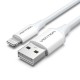 VENTION USB 2.0 A to Lightning 2.4A Cable 2M White MFi-Certified (LAFWH) VENTION USB 2.0 A to Lightning 2.4A Cable 2M White MFi-Certified (LAFWH)