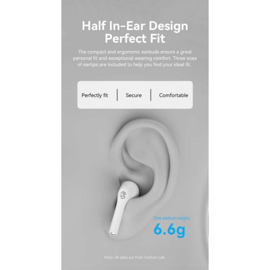 VENTION True Wireless Bluetooth Earbuds Elf E02 Black (NBGB0) VENTION True Wireless Bluetooth Earbuds Elf E02 Black (NBGB0)
