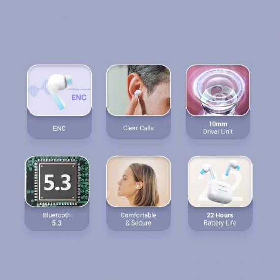 VENTION True Wireless ENC Bluetooth Earbuds Elf E04 Black (NBIB0) VENTION True Wireless ENC Bluetooth Earbuds Elf E04 Black (NBIB0)