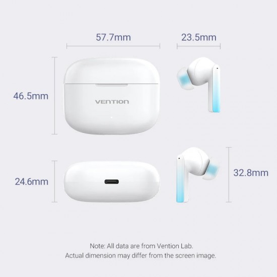 VENTION True Wireless ENC Bluetooth Earbuds Elf E04 Black (NBIB0) VENTION True Wireless ENC Bluetooth Earbuds Elf E04 Black (NBIB0)