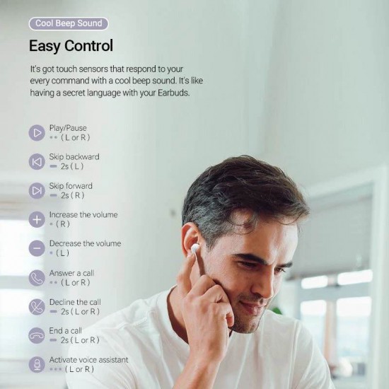 VENTION True Wireless ENC Bluetooth Earbuds Elf E04 Black (NBIB0) VENTION True Wireless ENC Bluetooth Earbuds Elf E04 Black (NBIB0)