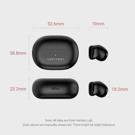 VENTION True Wireless Bluetooth Earbuds Tiny T12 White (NBLW0) VENTION True Wireless Bluetooth Earbuds Tiny T12 White (NBLW0)