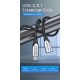 VENTION Cotton Braided Type-C 3.1 Extension Cable 0.5M Gray (TABHD) VENTION Cotton Braided Type-C 3.1 Extension Cable 0.5M Gray (TABHD)