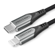 VENTION Nylon Braided Type-C to Lightning 3A Cable 1M Gray Aluminum Alloy Type MFi-Certified (TACHF) VENTION Nylon Braided Type-C to Lightning 3A Cable 1M Gray Aluminum Alloy Type MFi-Certified (TACHF)