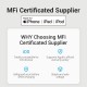 VENTION Nylon Braided Type-C to Lightning 3A Cable 1M Gray Aluminum Alloy Type MFi-Certified (TACHF) VENTION Nylon Braided Type-C to Lightning 3A Cable 1M Gray Aluminum Alloy Type MFi-Certified (TACHF)