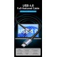 VENTION Cotton Braided USB 4.0 Type-C to Type-C 5A Cable 1M Gray Aluminum Alloy Type (TAVHF) VENTION Cotton Braided USB 4.0 Type-C to Type-C 5A Cable 1M Gray Aluminum Alloy Type (TAVHF)