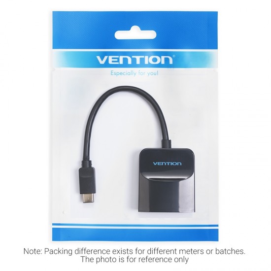 VENTION Type-C to HDMI Adapter 0.15M Black ABS Type (TDCBB) VENTION Type-C to HDMI Adapter 0.15M Black ABS Type (TDCBB)