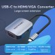 VENTION Type-C to HDMI/VGA Converter 0.15M Gray Aluminum Alloy Type (TDIHB) VENTION Type-C to HDMI/VGA Converter 0.15M Gray Aluminum Alloy Type (TDIHB)