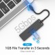 VENTION Type-C to 4-Port USB 3.0 Hub with Power Supply Black 0.15M ABS Type (TGKBB) VENTION Type-C to 4-Port USB 3.0 Hub with Power Supply Black 0.15M ABS Type (TGKBB)