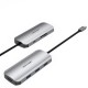 VENTION Type-C to HDMI/USB 3.0*3/SD/TF/PD 100W Docking Station 0.15M Gray Aluminum Alloy Type (TOJHB)