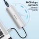 VENTION Type-C to HDMI/USB 3.0*3/RJ45/SD/TF/TRRS 3.5mm/PD 100W Docking Station 0.15M Gray Aluminum Alloy Type (TOLHB)