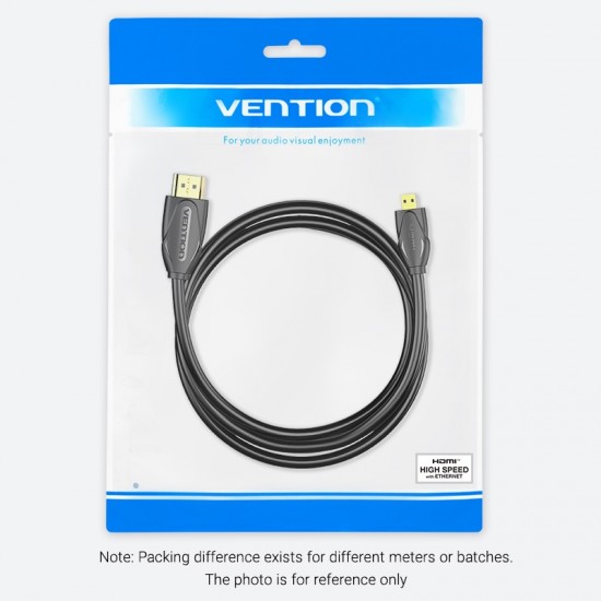 VENTION Micro HDMI to HDMI Cable 1M Black (VAA-D03-B100) VENTION Micro HDMI to HDMI Cable 1M Black (VAA-D03-B100)