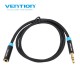VENTION Cotton Braided 3.5mm Audio Extension Cable 3M Black Metal Type (VAB-B06-B300-M) VENTION Cotton Braided 3.5mm Audio Extension Cable 3M Black Metal Type (VAB-B06-B300-M)