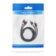 VENTION 2RCA Male to Male Audio Cable 1M Black Metal Type (VAB-R06-B100) VENTION 2RCA Male to Male Audio Cable 1M Black Metal Type (VAB-R06-B100)