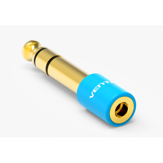 VENTION 6.5mm Male to 3.5mm Female Audio Adapter Blue (VAB-S01-L) VENTION 6.5mm Male to 3.5mm Female Audio Adapter Blue (VAB-S01-L)