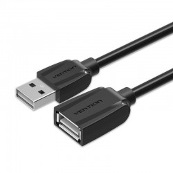 VENTION USB 2.0 Extension Cable 2M Black (VAS-A44-B200)