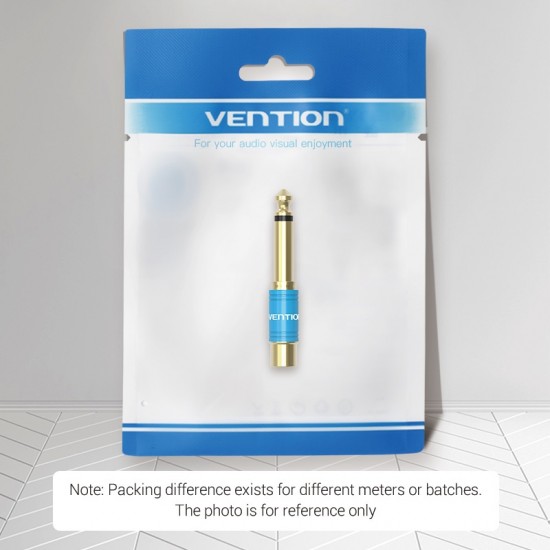 VENTION 6.5mm Male to RCA Female Audio Adapter Blue Metal Type (VDD-C03) VENTION 6.5mm Male to RCA Female Audio Adapter Blue Metal Type (VDD-C03)