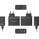 VENTION 3-Port USB (C+C+A) GaN Charger (100W/100W/30W) EU Black (FEGB0-EU) VENTION 3-Port USB (C+C+A) GaN Charger (100W/100W/30W) EU Black (FEGB0-EU)