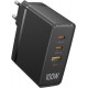 VENTION 3-Port USB (C+C+A) GaN Charger (100W/100W/30W) EU Black (FEGB0-EU) VENTION 3-Port USB (C+C+A) GaN Charger (100W/100W/30W) EU Black (FEGB0-EU)