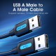 VENTION USB 2.0 A Male to A Male Cable 0.25M Black PVC Type (COJBC)