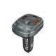VENTION 3-Port USB (C+A+A) Car Charger with FM Transmitter (30W/18W/5W) Black ABS Type (FFLB0)