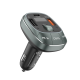 VENTION 3-Port USB (C+A+A) Car Charger with FM Transmitter (30W/18W/5W) Black ABS Type (FFLB0)