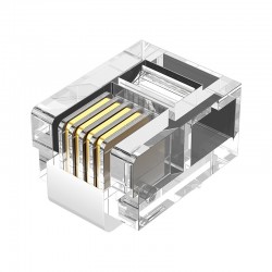 VENTION 6P4C RJ11 Telephone Modular Plug 100-Pack (IDKR0-100)