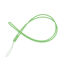 VENTION Smartphone Lanyard 0.15M Green Silicone Type (KQFGB)