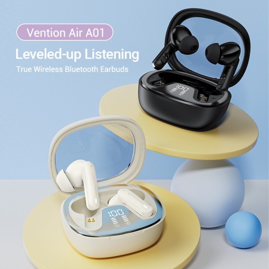 VENTION True Wireless Bluetooth Earbuds Air A01 Black (NBMB0)