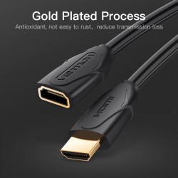 VENTION HDMI Extension Cable 0.5M Black (VAA-B06-B050)