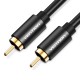 VENTION RCA Coaxial Audio/Video Cable 2M Black Aluminum Alloy Type (VAB-R09-B200)