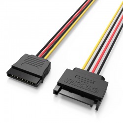 VENTION SATA 15-Pin Power Extension Cable 0.3M Black (KDABY)