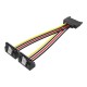 VENTION SATA 15-Pin Male to 2*15-Pin 90° Female Power Splitter 0.15M Black (KDBBB) VENTION SATA 15-Pin Male to 2*15-Pin 90° Female Power Splitter 0.15M Black (KDBBB)