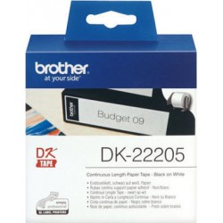 Brother DK-22205 Ταινία Ετικετογράφου (30.5m x 62mm, White)