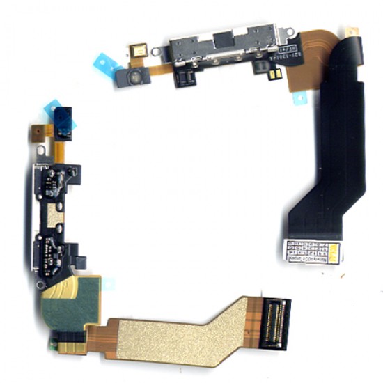 Καλωδιοταινία Φόρτισης iPhone 4S Μαύρο Καλωδιοταινία Φόρτισης iPhone 4S Μαύρο