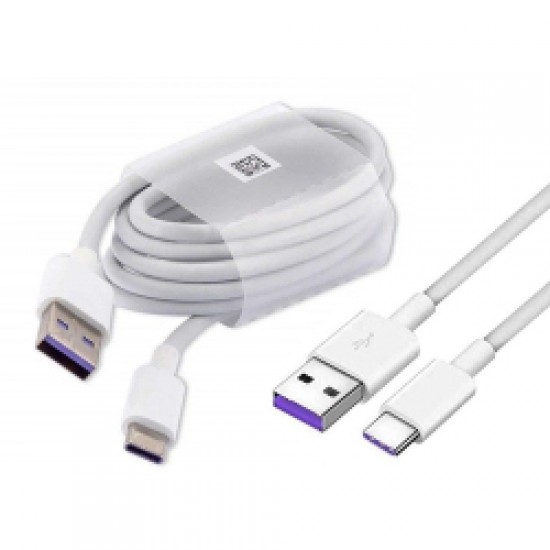 Καλώδιο Γνήσιο Huawei USB Type-C HL-1289 Super Charge 5A Λευκό Καλώδιο Γνήσιο Huawei USB Type-C HL-1289 Super Charge 5A Λευκό